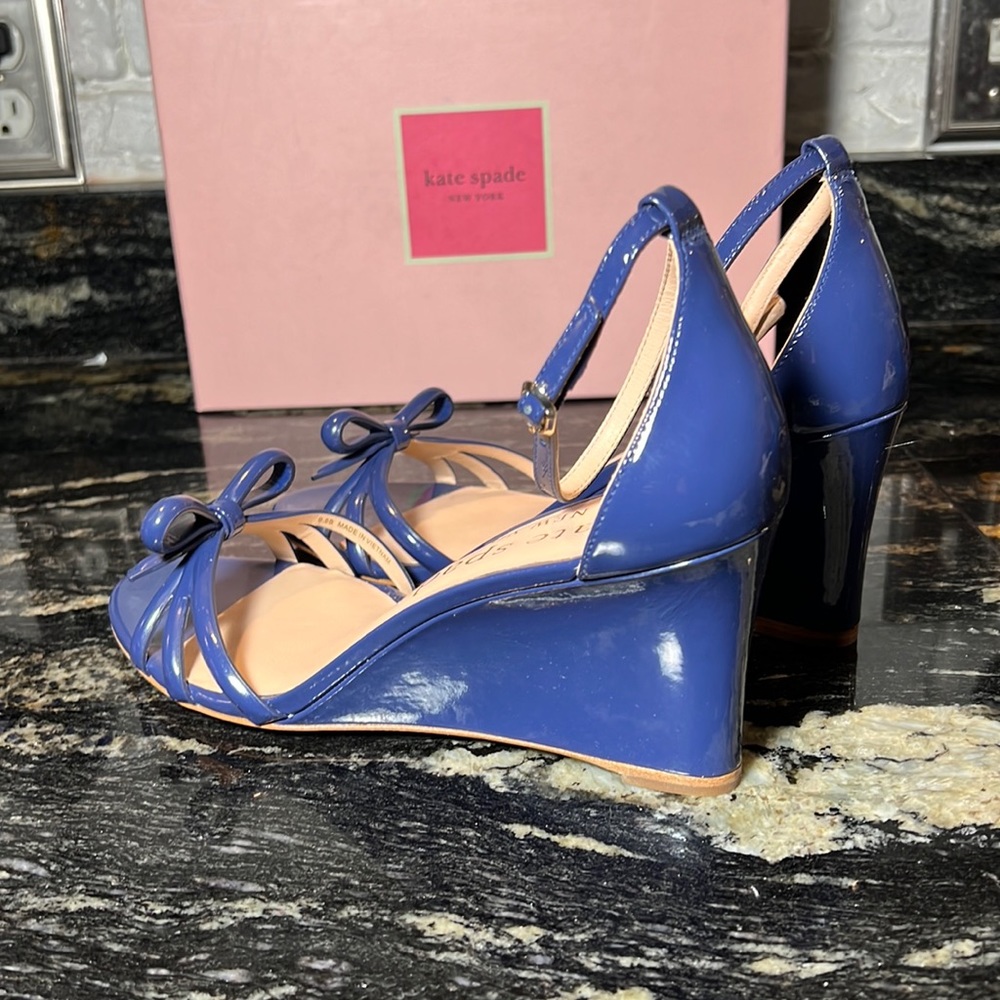 NWOB Kate Spade Flamenco Wedge Sandals, 9.5 - Picture 10 of 17